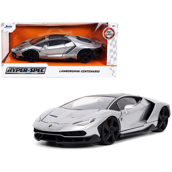 Endless Games Lamborghini Centenario Gray Metallic with Black Top Hyper-Spec Series 1-24 Scale Diecast Model Car EN3468904 - main